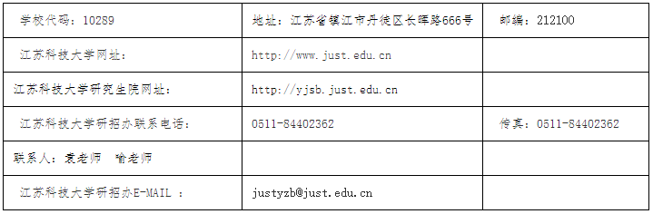 2021考研招生簡章：江蘇科技大學2021年碩士研究生招生簡章
