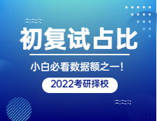 2022考研擇校：這些院校復試壓力小初試占比高，你知道嗎？